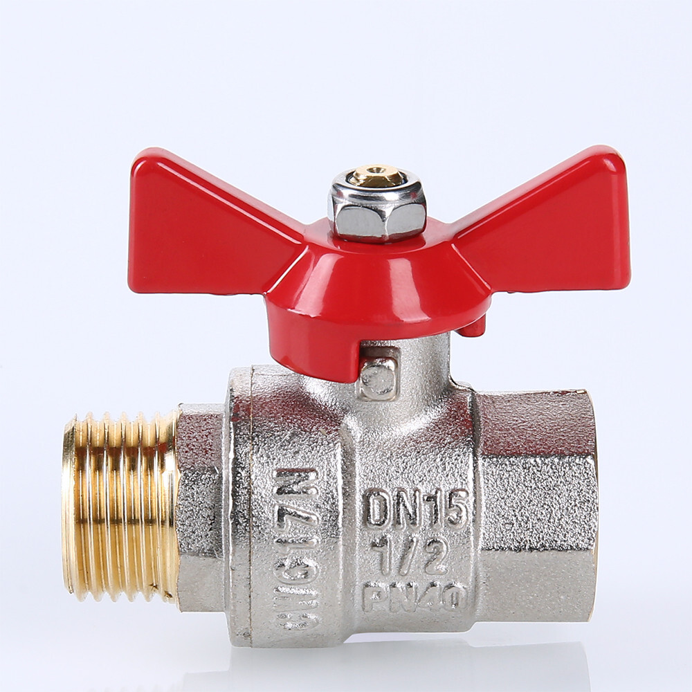 Кран шаровой Valtec BASE рукоятка бабочка 1/2" ВН