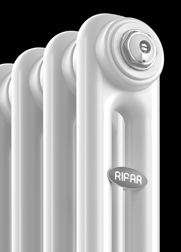 Стальной трубчатый радиатор отопления RIFAR TUBOG 2180 08 секций БЕЛЫЙ боковое подключение