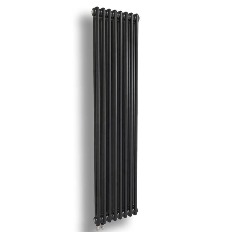 Стальной трубчатый радиатор отопления RIFAR TUBOG VENTIL 2180 08 секций ЧЕРНЫЙ ЯНТАРЬ МАТ. нижнее одностороннее подключение